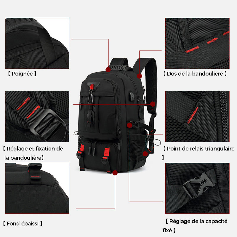 Travel bag with large capacity