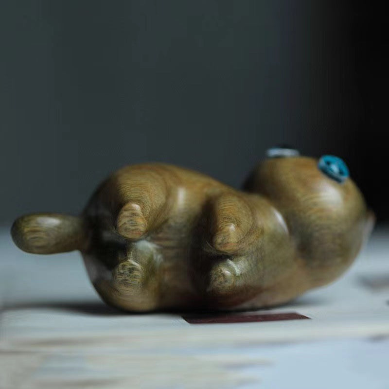 Sandalwood handmade wooden cat