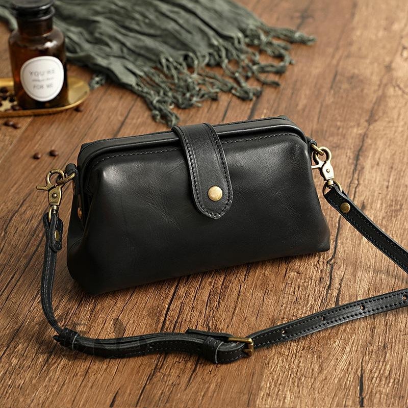 Vintage handmade leather bag