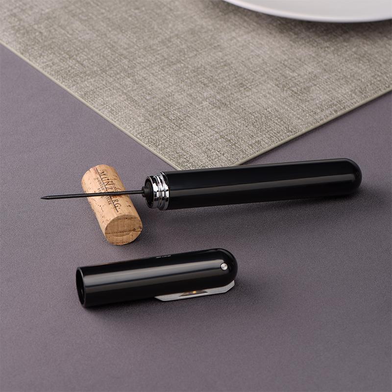 2-in-1 Air Pressure Pump Wine Bottle Opener with Foil Cutter