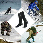 Heated socks with adjustable temperature