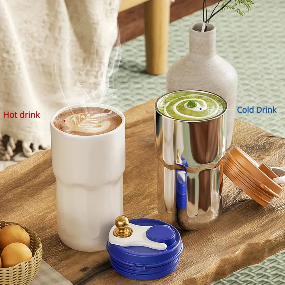 Compact Thermos Mug - ThermoSip