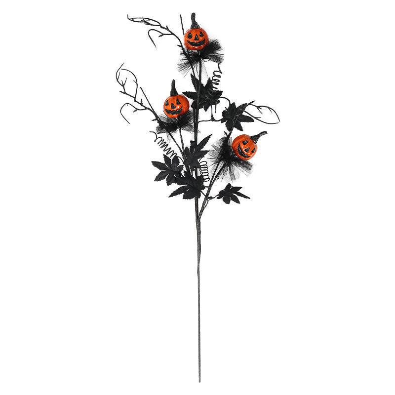 Halloween Decoration – Black Pumpkin Branch Ornament
