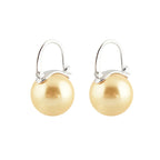 Black Pearl Earrings Available in White Champagne Grey Gold and Black Pearl Dangle Earrings
