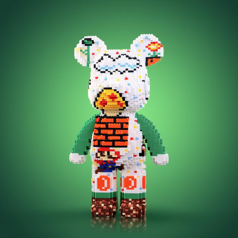 DIY Pixel Art Block Bear Figures – Creative Building & Collectible Display