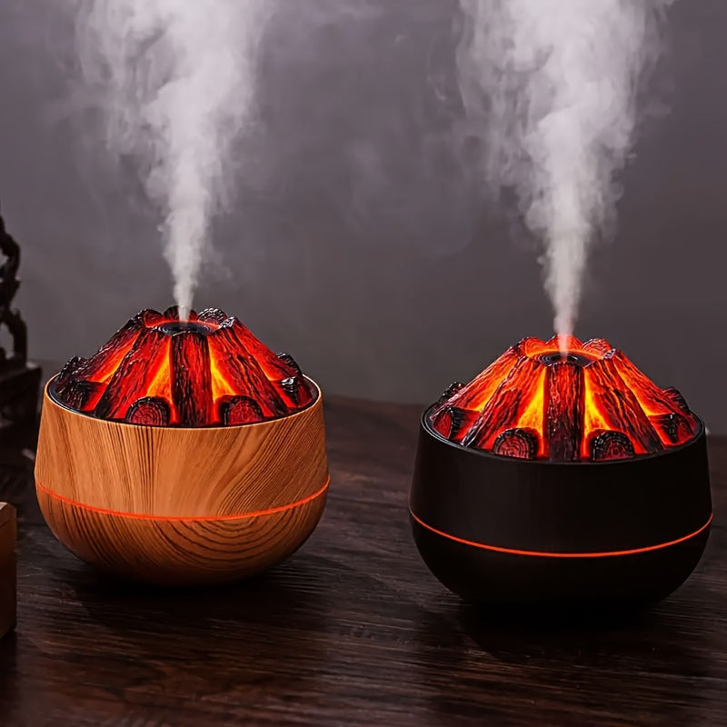Fire Diffuser - Mini simulated charcoal fire air humidifier with realistic flame effect