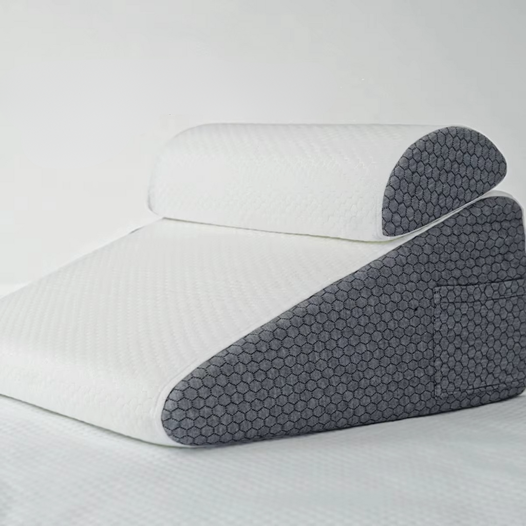 Dual Comfort Memory Foam Orthopedic Wedge Pillows with Breathable Covers