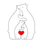 CozyBears Wooden Family Puzzle