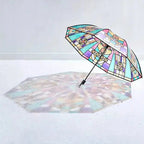 Stained Glass Art Umbrella — Automatic Wind PRedection and Rain PRedection