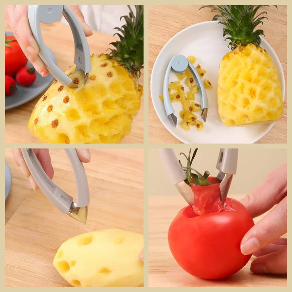 Multifunctional pineapple eye remover
