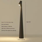 Table Lamp Modern Red Metal LED Light