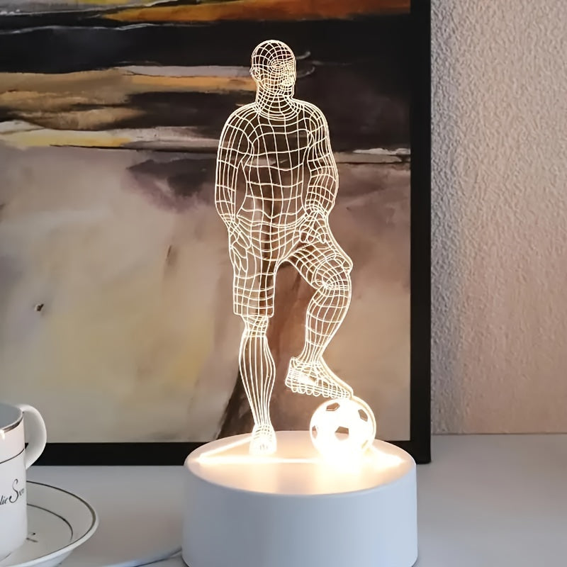 Soccer Player 3D Lamp – For a sporty atmosphere