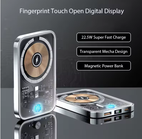 Transparent Magnetic Mini Wireless Power Bank