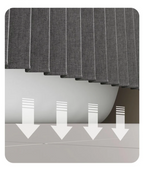 MagnaFold Foldable Shower Curtain with Magnets