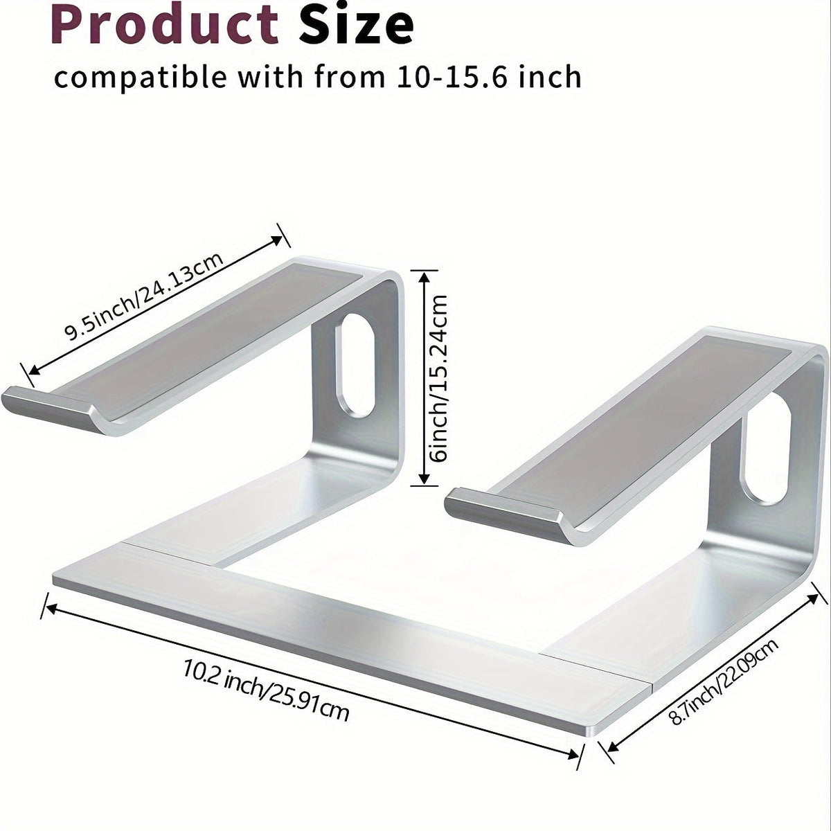 Aluminium Laptop Stand – Ergonomic and Ventilating