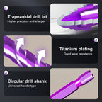 Woyuosn VioletShield Quad-Edge Drill Set