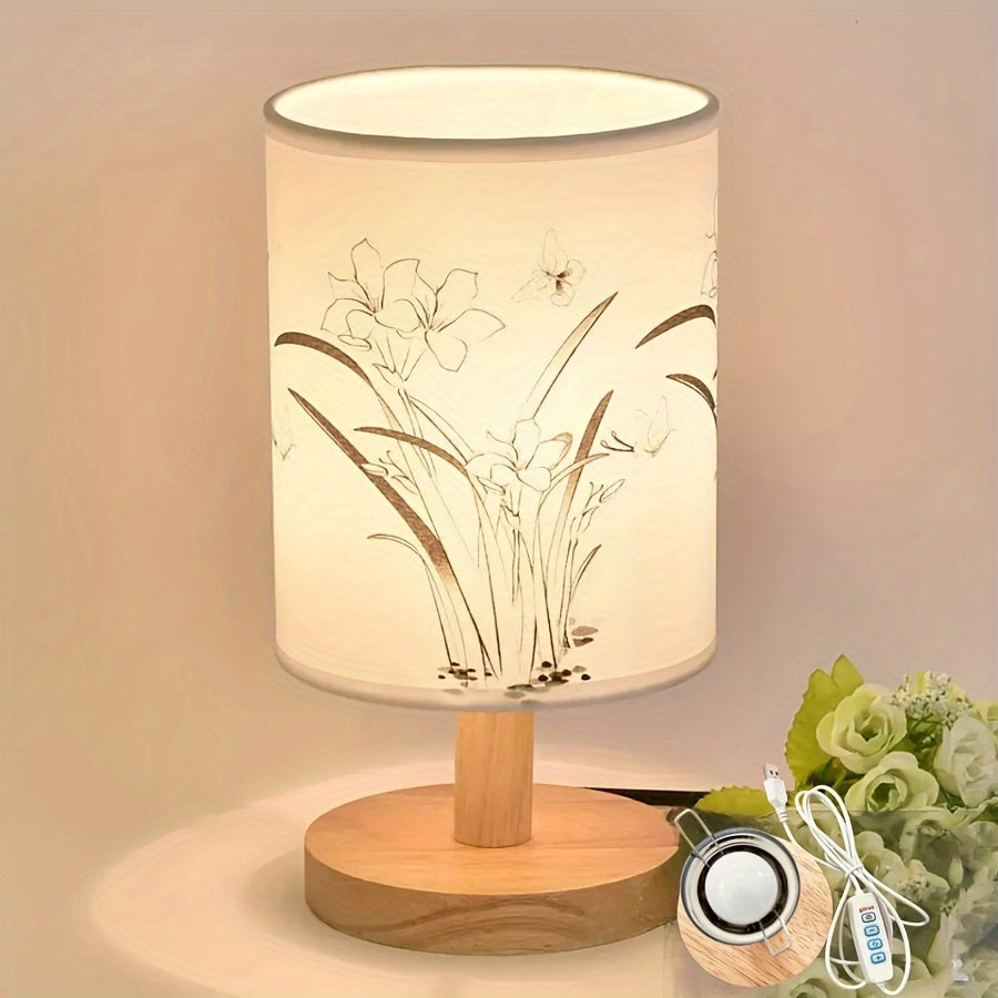 WoodGlow – Adjustable LED Table Lamp with USB