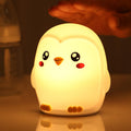 Colorful Penguins Tap Tap LED Nightstand Lamp