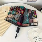 Stained Glass Art Umbrella — Automatic Wind PRedection and Rain PRedection