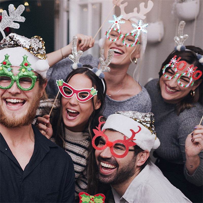 Christmas Creative Party Gathering Dress Up Glasses