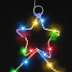 Wrought Iron Christmas Tree Shaped Hanging Window Ornament