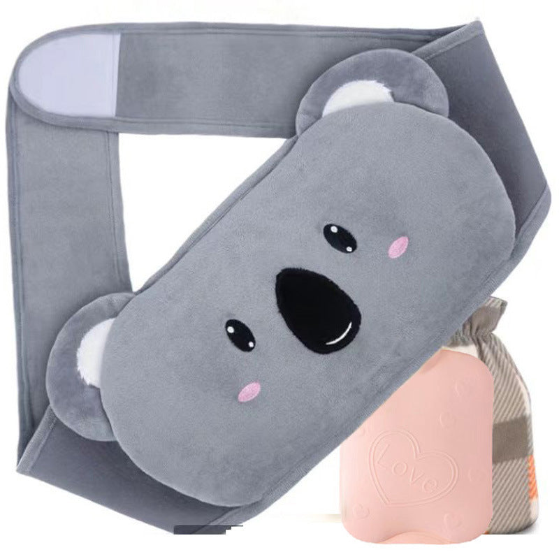 Refillable Plush Hot Water Bottle Belt