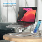 Aluminium Laptop Stand – Ergonomic and Ventilating