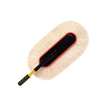Telescopic car dusting brush with soft cotton thread