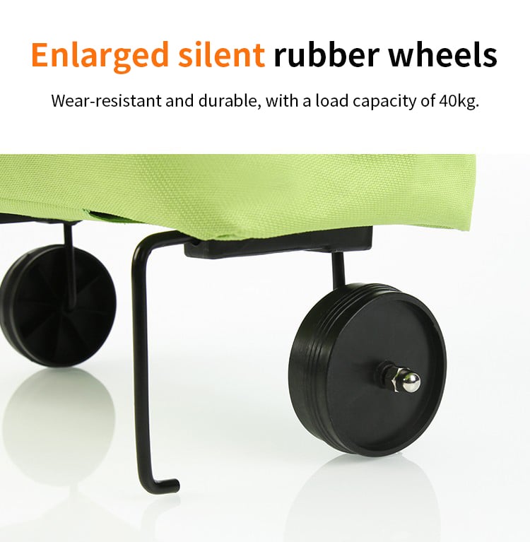 Foldable green shopping bag