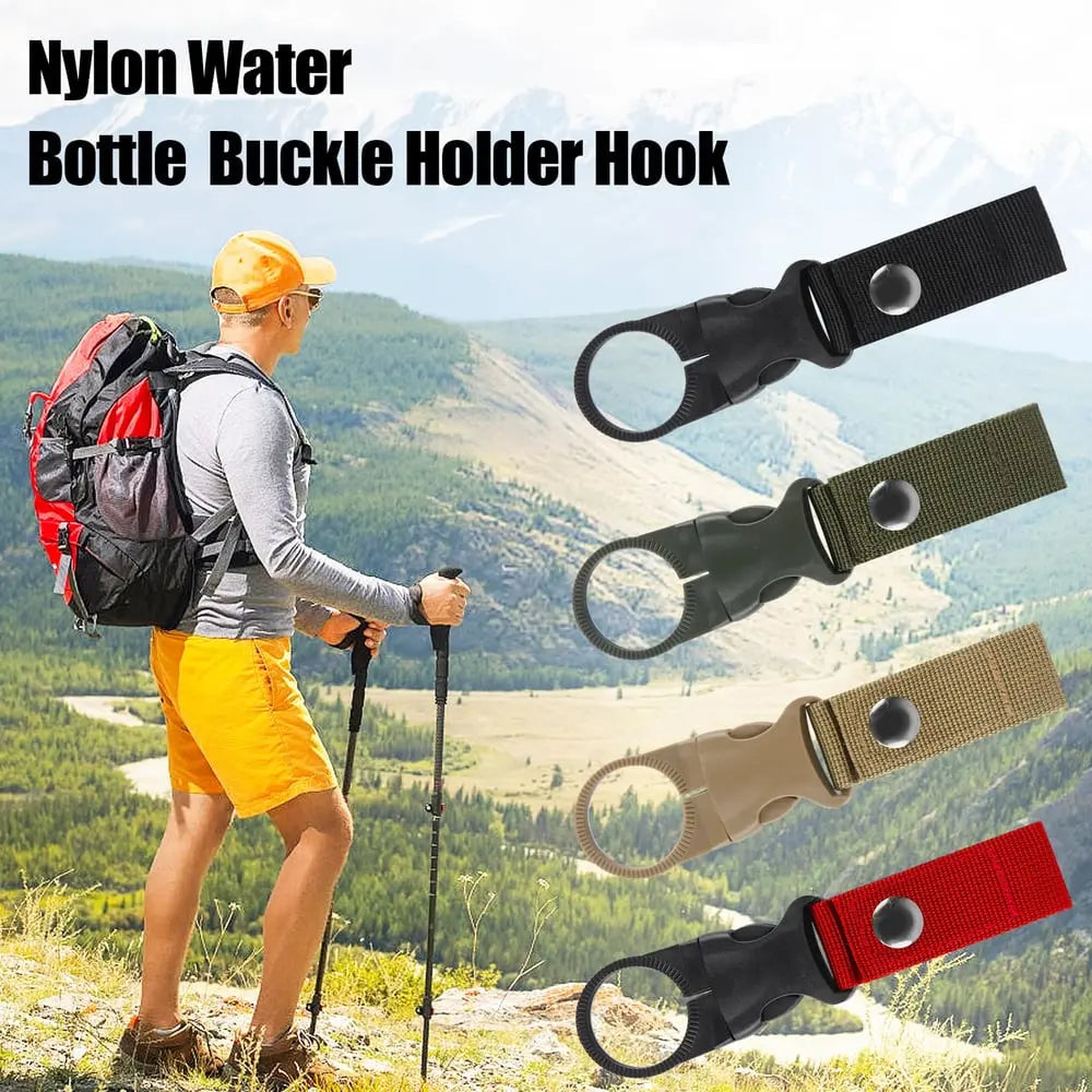 4-Pack Durable Nylon Outdoor Set for Hands-Free Water Bottle Holder