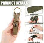 4-Pack Durable Nylon Outdoor Set for Hands-Free Water Bottle Holder