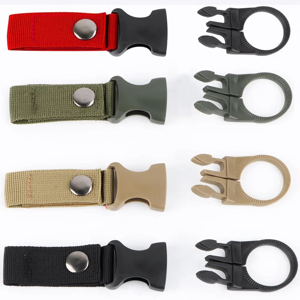 4-Pack Durable Nylon Outdoor Set for Hands-Free Water Bottle Holder