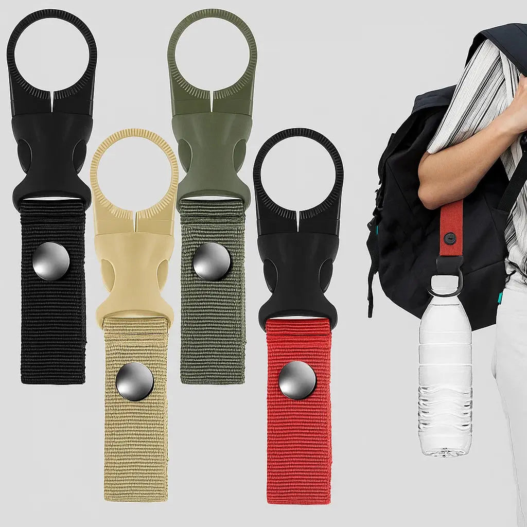 4-Pack Durable Nylon Outdoor Set for Hands-Free Water Bottle Holder