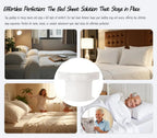4-piece bed sheet holder set – secure hold for all mattress sizes