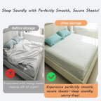 4-piece bed sheet holder set – secure hold for all mattress sizes