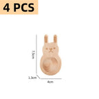 4-piece set wooden fragrance dispensers – cat & rabbit