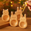 4-piece set wooden fragrance dispensers – cat & rabbit