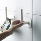 4-piece Self-Adhesive Wall Hooks – sturdy Plastic Hooks for Kitchen, Bathroom & more