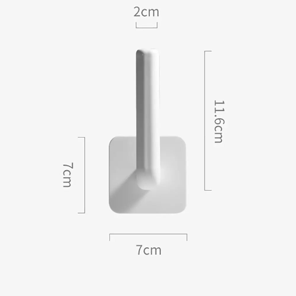 4-piece Self-Adhesive Wall Hooks – sturdy Plastic Hooks for Kitchen, Bathroom & more
