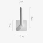 4-piece Self-Adhesive Wall Hooks – sturdy Plastic Hooks for Kitchen, Bathroom & more