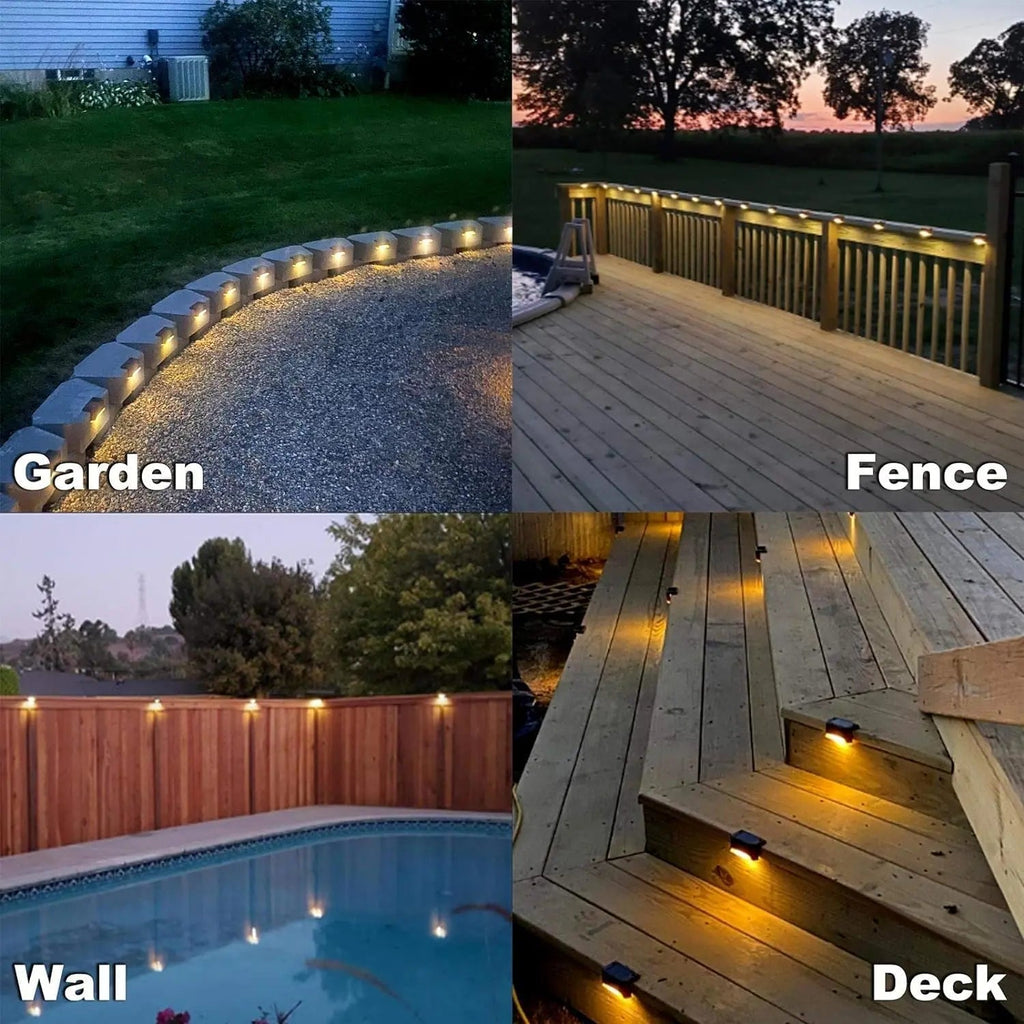 4-Piece Solar Patio Lights – Weatherproof Outdoor Lighting