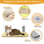 Foldable Cat Hammock Suction Cup Cat Hammock