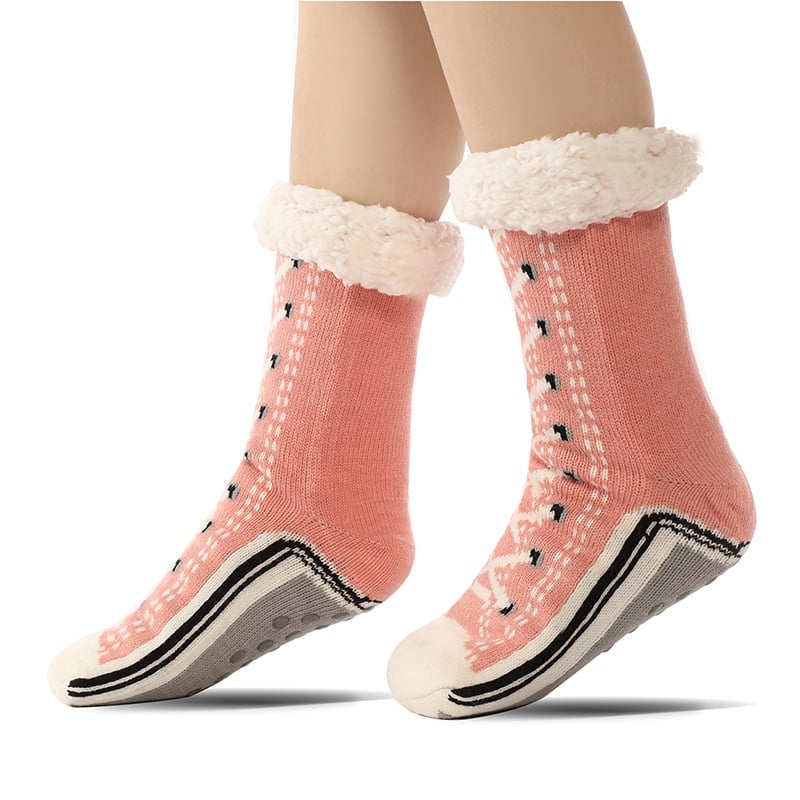 Ultra-thick Cashmere Slippers Socks S