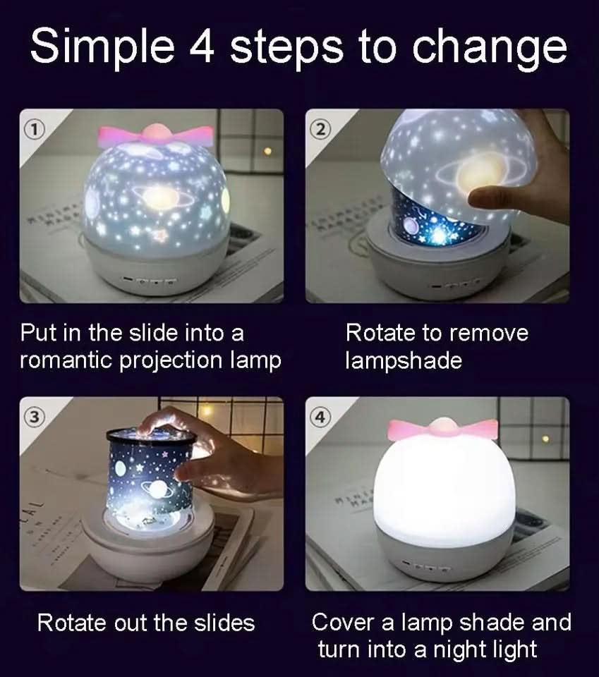 Magical star projector for the children's room