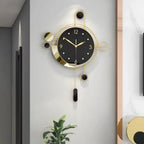 Art Deco Gold and Black Wall Clock