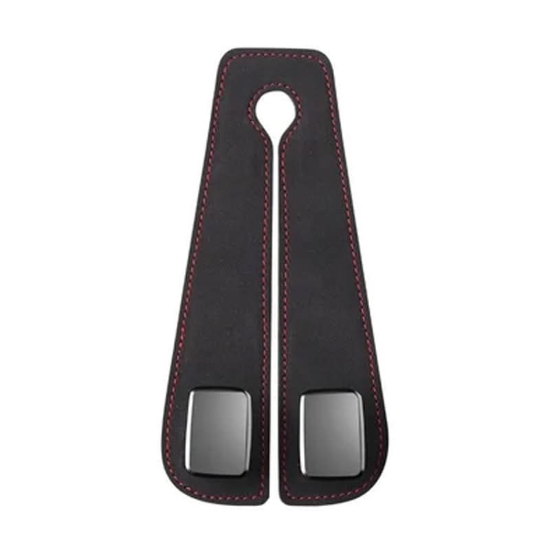 Car Seat Back Double Hook with Phone Holder – PU Leather Organizer