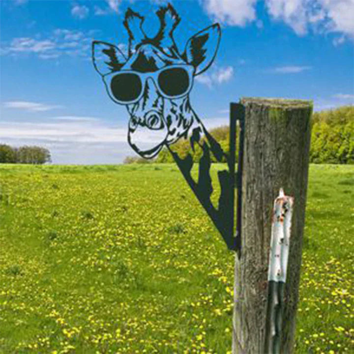 Outdoor Garden Farm Spying Goat Metal Artwork Indoor Decoration