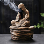 Meditative Monk Incense Holder