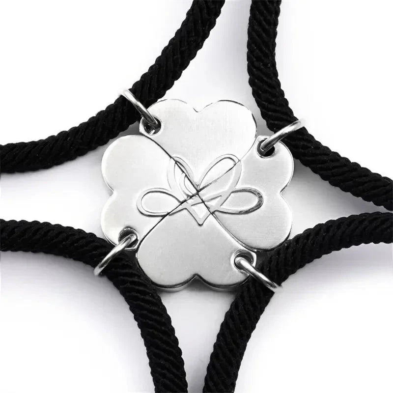 4pc Magnetic Heart Rope Bracelets