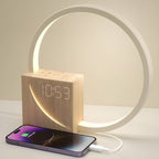 Smart Snooze – Sunrise Simulation Alarm Clock with Dimmable Touch Lamp & Soothing Sounds